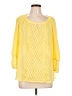 Valerie Stevens 100% Polyester Yellow 3/4 Sleeve Blouse Size L - photo 1