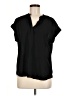 Cynthia Steffe 100% Polyester Black Short Sleeve Blouse Size M - photo 1