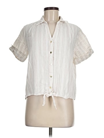 AK Anne Klein Short Sleeve Blouse (view 1)