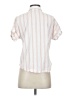 Universal Thread Stripes Ivory Short Sleeve Button-Down Shirt Size XS - photo 2