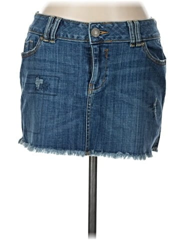 a.n.a. A New Approach Denim Skirt (view 1)