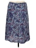 Express 100% Polyester Paisley Blue Casual Skirt Size 7 - 8 - photo 1