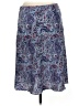 Express 100% Polyester Paisley Blue Casual Skirt Size 7 - 8 - photo 2