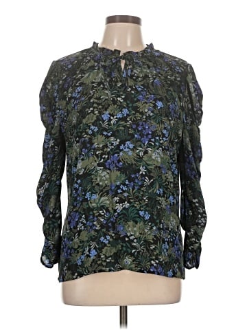 Ann Taylor Factory Long Sleeve Blouse (view 1)