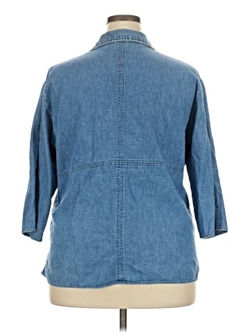 Quizz Woman 3/4 Sleeve Button-Down Shirt (view 2)