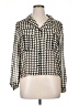 T Tahari 100% Polyester Houndstooth Ivory 3/4 Sleeve Blouse Size XL - photo 1