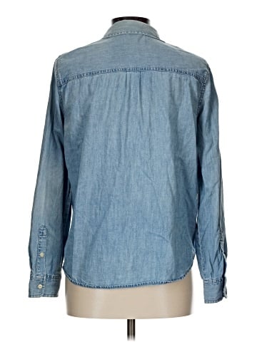 Madewell Denim Shrunken Ex-Boyfriend Shirt: Shadow-Pocket Edition (view 2)