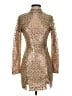 Glamorous 100% Polyester Metallic Gold Cocktail Dress Size XS - photo 1