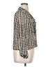 T Tahari 100% Polyester Houndstooth Ivory 3/4 Sleeve Blouse Size XL - photo 4