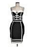 Venus 100% Polyester Graphic Black Cocktail Dress Size M - photo 1