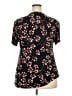Assorted Brands Floral Black Short Sleeve Blouse Size XXL - photo 2