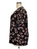 Assorted Brands Floral Black Short Sleeve Blouse Size XXL - photo 5
