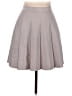 Parker Solid Gray Formal Skirt Size M - photo 1