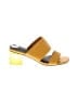 French Connection Color Block Yellow Sandals Size 6 - photo 1