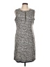Apt. 9 Tweed Gray Casual Dress Size L - photo 1