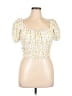 Elodie Yellow Short Sleeve Blouse Size XL - photo 1