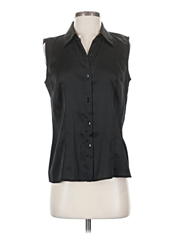 Kasper Sleeveless Button-Down Shirt (view 1)