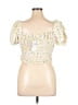 Elodie Yellow Short Sleeve Blouse Size XL - photo 2