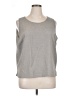 Draper's & Damon's 100% Polyester Gray Sleeveless Top Size XL - photo 1