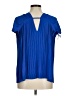 Ted Baker London 100% Polyester Blue Short Sleeve Blouse Size 6 (2) - photo 2
