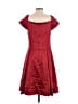 Chetta B Burgundy Cocktail Dress Size M (estimated) - photo 2