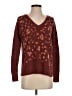American Eagle Outfitters Animal Print Burgundy Pullover Sweater Size XS - photo 1