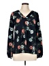 Merona Black Long Sleeve Blouse Size L - photo 1