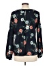 Merona Black Long Sleeve Blouse Size L - photo 2