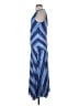 MNG 100% Polyester Chevron-herringbone Blue Casual Dress Size 4 - photo 5