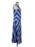MNG 100% Polyester Chevron-herringbone Blue Casual Dress Size 4 - photo 4