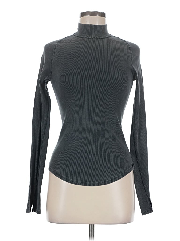 Pre-owned We The Free Long Sleeve Turtleneck In Gray