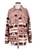 Shein 100% Polyester Print Pink Coat Size 4 - photo 1