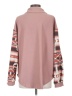 Shein 100% Polyester Print Pink Coat Size 4 - photo 2