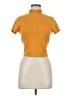 True Religion Yellow Short Sleeve Turtleneck Size M - photo 1