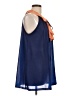 ASOS 100% Polyester Blue Sleeveless Blouse Size 10 - photo 4