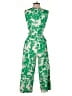 Eliza J Paisley Green Jumpsuit Size 4 - photo 2