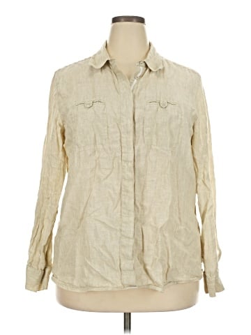 Foxcroft Long Sleeve Button-Down Shirt (view 1)