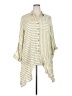 Cato Stripes Ivory 3/4 Sleeve Button-Down Shirt Size 18 - 20 - photo 1
