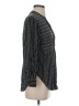 Maeve 100% Rayon Chevron-herringbone Black Long Sleeve Blouse Size 2 (petite) - photo 4