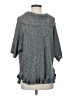 NY Collection 100% Acrylic Gray Poncho Size S - photo 1