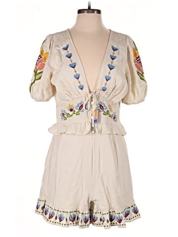 FARM Rio for Anthropologie Romper (view 1)