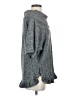 NY Collection 100% Acrylic Gray Poncho Size S - photo 4