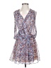 BCBGeneration 100% Polyester Print Blue Casual Dress Size XS - photo 1