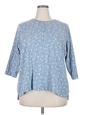 Chaps 3/4 Sleeve Blouse (view 1)