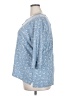 Chaps 100% Cotton Blue 3/4 Sleeve Blouse Size 2X - photo 5