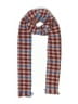 Unbranded Plaid Burgundy Red Scarf One size - photo 1