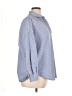M Magaschoni Stripes Blue Long Sleeve Button-Down Shirt Size XL - photo 4