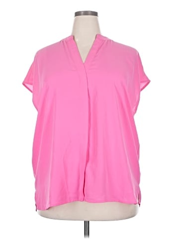 ELOQUII Short Sleeve Blouse (view 1)