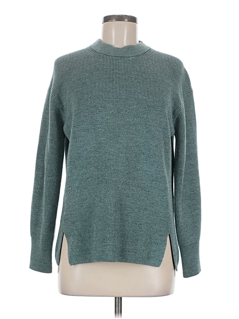 Pre-owned Lululemon Athletica Turtleneck Sweater In Teal
