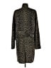 Blank NYC 100% Polyester Animal Print Brown Coat Size L - photo 2